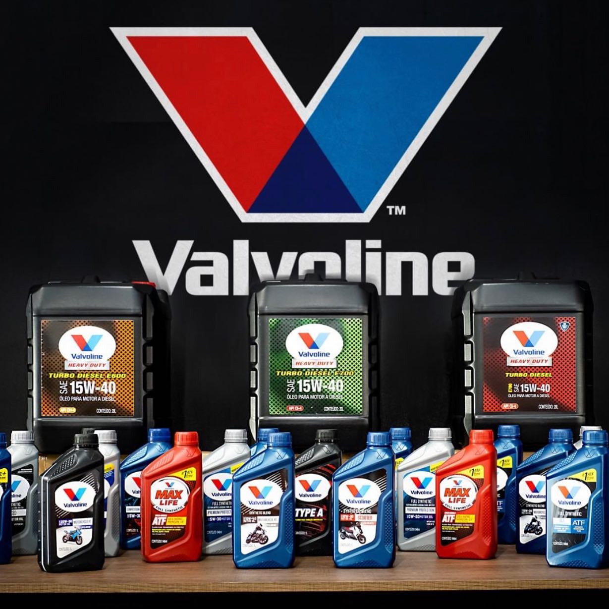 Linha completa Valvoline — Heavy Duty, Max Life, Full Synthetic, ATF